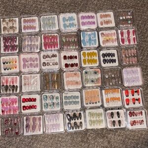 Assorted Press-On Nail Set Collection - Multi Color